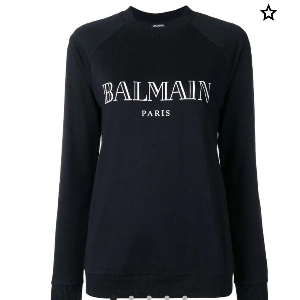 PreLoved Balmain Logo crew neck. size 36